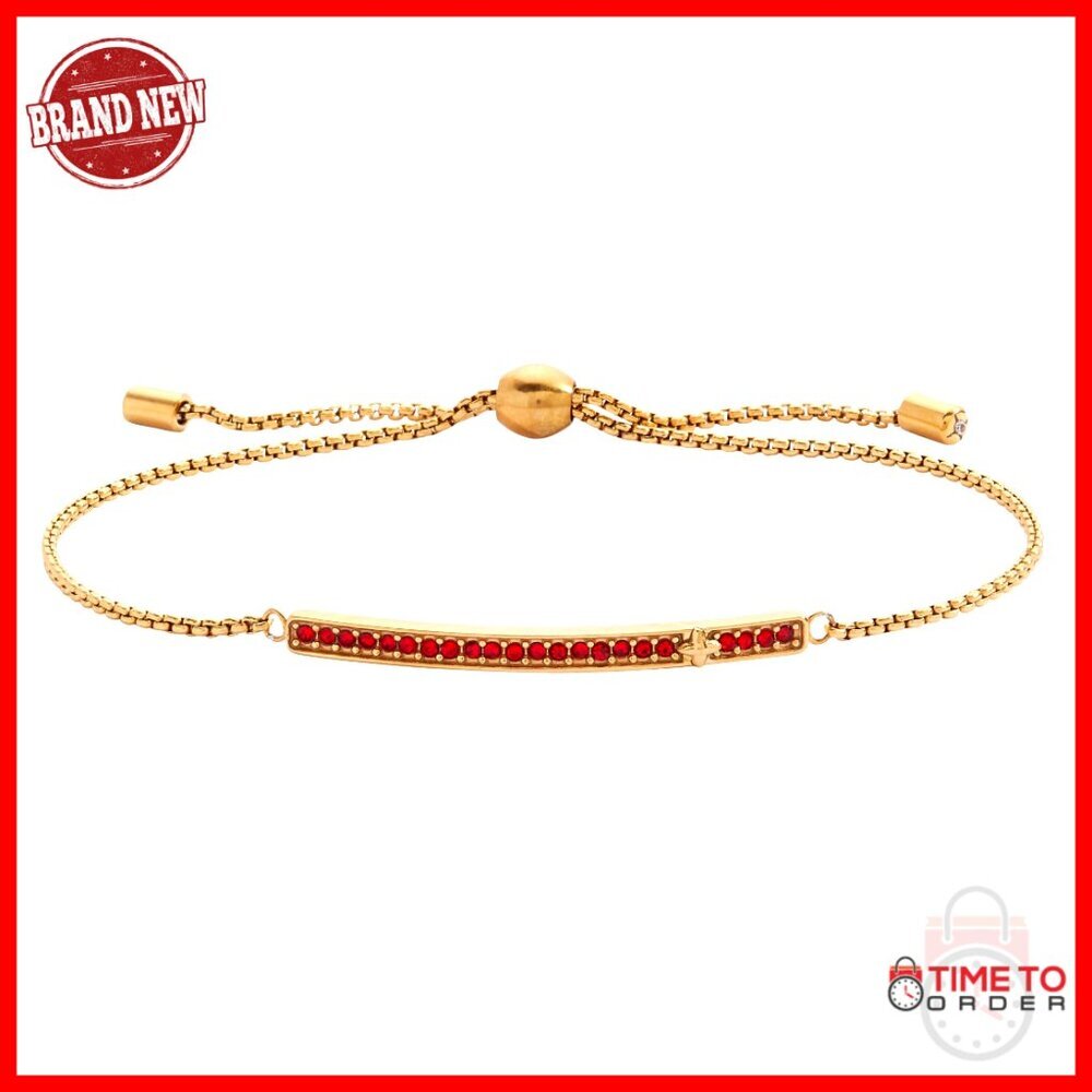 Adjustable Stainless Steel Bolo Birthstone Bracelet for Women